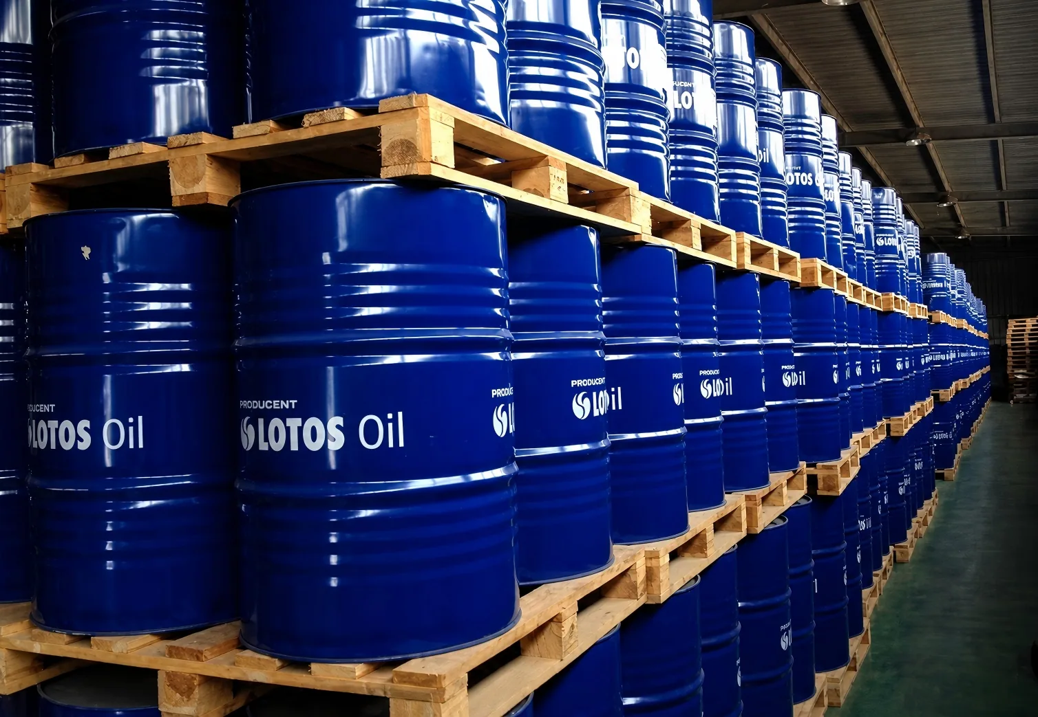 Packaged lubricant warehouse inventory